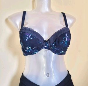 M&S Floral Print Bra (one hook broken)