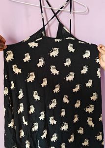 Pug Print Dress