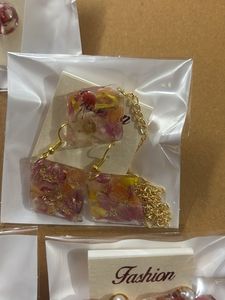 Handmade Floral Resin Earrings 5 pairs combo