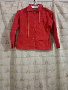 Cotton Embroidery Jacket With Hudie