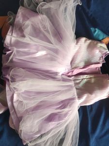 Lavender Birthday Frok For Baby Girl With Sho