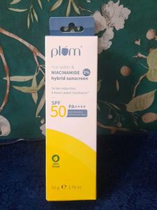 Plum Rice Water &amp; 2% Niacinamide Sunscreen SPF 50