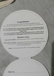 Stylish Blue Dial Watch