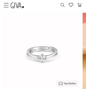 Giva Ring And Rakhi Silver