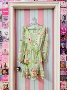 Floral Print Mini Dress