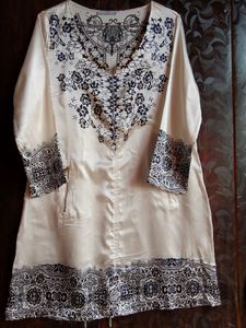 Smooth Satin Silk Tunic