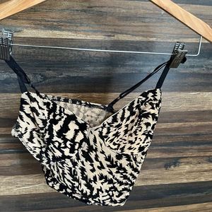 Animal Print Bustier Top