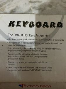 Techno Tech Keyboard With Mouse