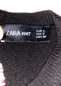 Black Nd White Zara Crop Top