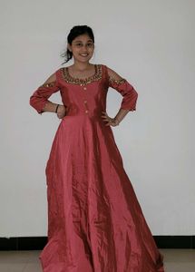 Maron Party Wedding Gown