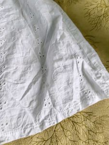 White Knot a Line Strap Dress