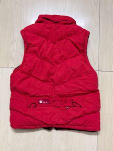 Red Padded Vest with Hood
