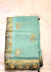 Elegant Blue Saree