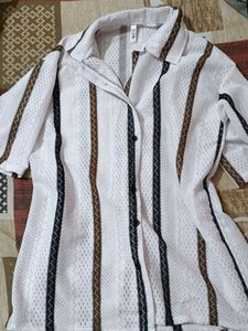 Striped Button-Down Shirt