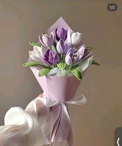 Crochet Lily &amp; Tulip Bouquet