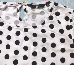 Polka Dot Top For Women