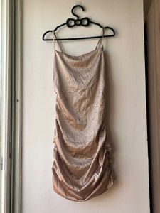 Gold Bodycon Mini Dress