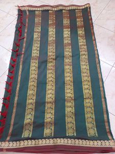Silk Cotton Saree No Blouse
