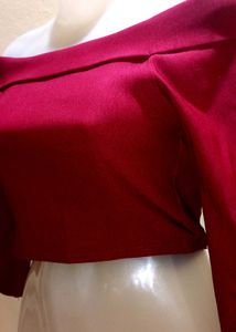 Off Shoulder Crop Top For Women