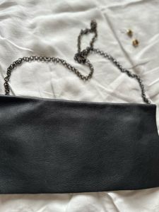 genuine Italian Leather designer Black Bag