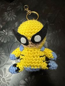 Crochet Wolverine Keychain