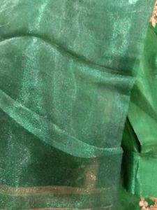 Green Unstitched Lehanga Choli