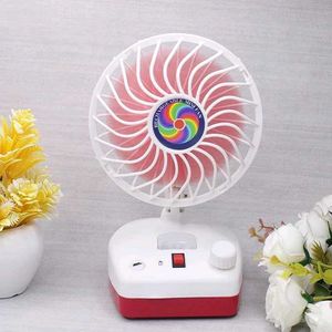 Rechargeable Portable Table Fan With Led Light🤩