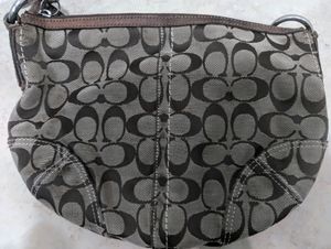 Vinatge Y2k Coach Signature Braided Hobo Bag