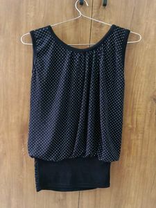 Polka Dot Sleeveless Top