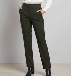 Olive Green Straight Leg Pants