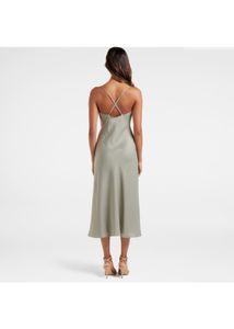 Forever New Opal Bias Cowl SatinMidi Dress