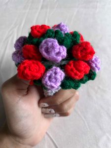 Crochet Floral Bouquet Coaster