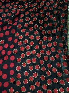 Gorgeous Polka Dot Saree (price negotiable)