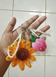 Sunflower Keychain