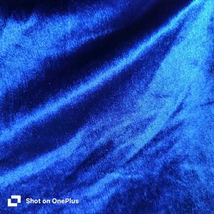 premium Blue Velvet Leggings