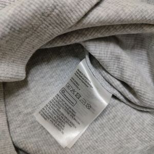 H&amp;M Gray Ribbed Bodycon Dress
