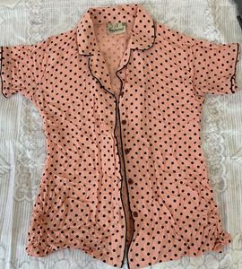 Polka Dot Night Suit