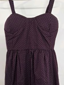 Dark Purple A line Midi dress