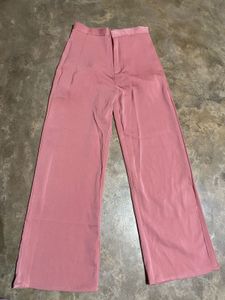 Pink Wide Leg Trousers