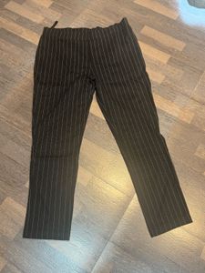 Black Trouser With White Lining In..