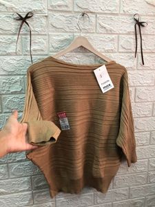 Fusion Max Brown Knit Top Sarg type bloon to