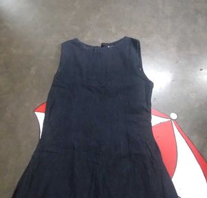 Sleeveless Denim Gown/Dress