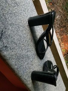 Black Strappy Heels