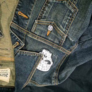 SunSist denim jacket/goth/y2k