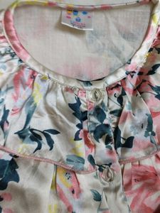 Floral Blouse &amp; Green Pants Set