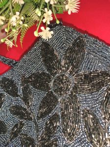 Beaded Floral Handbag
