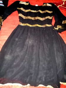 For Girls Black Frohk Dress