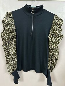 Shein Shrimp Sleeve Ribbed Crop Top