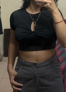 Cutest Black Crop Top