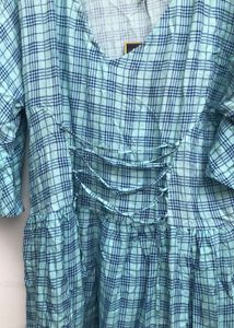 Floral plaid dress